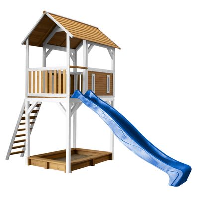 AXI Spielhaus Dory mit Sandkasten & blauer Rutsche
