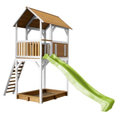 AXI Spielhaus Dory mit Sandkasten & hellgrüner Rutsche