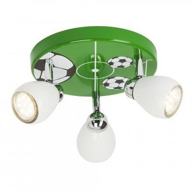 Brilliant Leuchten No. G56234-74 LED Spotrondell Soccer 3-flg GU10 grün weiß