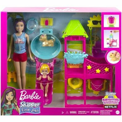 Mattel HKD80 - Barbie - Babysitter Spielset Wasserpark
