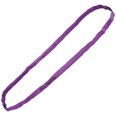 Rundschlinge, WLL 1000 kg, Polyester, Länge: 1,5 m, SF 7:1, EN 1495-2, Violett