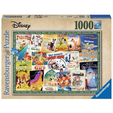 Puzzle Disney Vintage Movie Poster - Ravensburger 19874 - (Spielwaren / Puzzle)