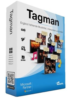 Tagman 2024 - Abelssoft - MP3 Dateien Organisieren - PC Download Version
