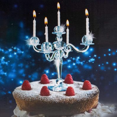 Kuchen Kerzenständer für 5 Kerzen Tortendekoration Kandelaber 5 flammig