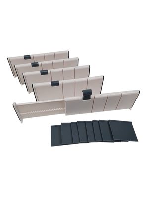 Schubladen Trennwände verstellbar 28-44cm, Schubladenteiler, Organizer 5 Stück