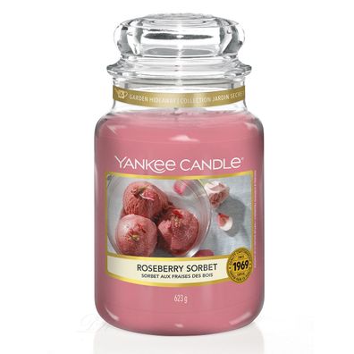 Yankee Candle Roseberry Sorbet Duftkerze Großes Glas 623 g