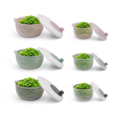 Salatschleuder BPA Frei Schleudern ohne Kraftaufwand Salattrockner Obstschleuder