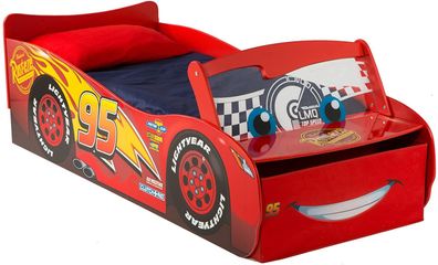 Disney Cars McQueen Kleinkinderbett mit Stauraum + Licht Windschutzscheibe