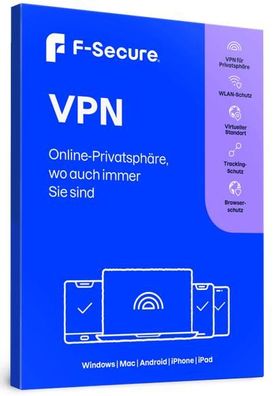 F-Secure VPN 2024 5 Geräte, 2 Jahre, Download