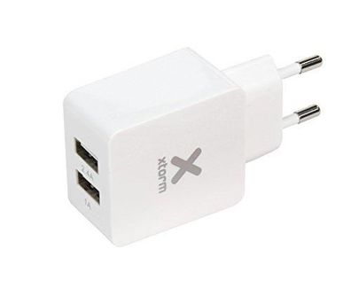 Xtorm Reiseladegerät mit 2x USB Netzteil AC Adapter weiß