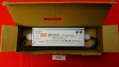 CEN-75-42 Netzteil: Impuls LED 75,6W 42VDC 37-46VDC 1,8A 90-295VAC IP66 MEAN WEL