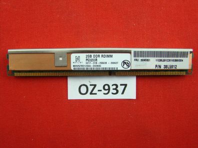 1x2GB IBM PC3200R-3330-Z 2GB ECC 2Rx4 38L5912 RDIMM DDR400 #OZ-937