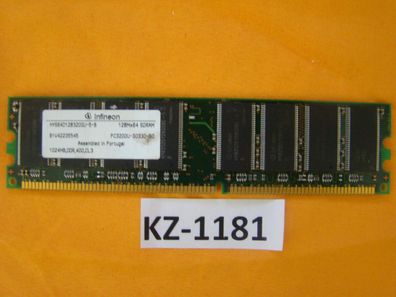 Infineon HYS64D32300GU-5-B - 256 MB, DDR SDRAM, 400 MHz, DIMM 184-pol #Kz-1181