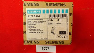 Siemens 5SY7232-7 Sicherungsautomat C32 2p 15KA