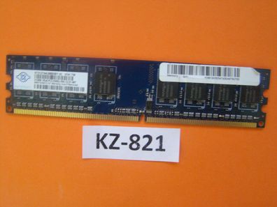 512 MB DDR2-RAM PC2-5300U DDR2-667 1Rx8 Nanya NT512T64U88B0BY-3C #KZ-821