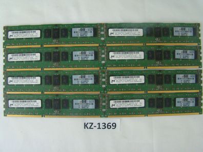 16GB 8x2GB MT18JSF25672PDZ 2Rx8 PC3-10600R ECC Server 1333 Mhz DDR3 #Kz-1369