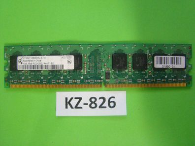 1 GB DDR2-RAM 2Rx8 PC2-4200U non-ECC 'Qimonda HYS64T128020HU-3.7-A' #KZ-826