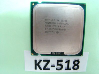 Intel pentium Dual Core E5200 SLB9T Costa Rica 2,50GHZ/2M/800 #KZ-518