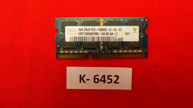 Hynix HMT125S6TFR8C-H9 PC3-10600 2GB DDR3 1333MHz SODIMM RAM Notebook Laptop
