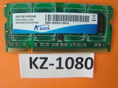 ADATA 1GB ADOVE1A0834E DDR2 SO-DIMM RAM Arbeitsspeicher800Mhz PC2-6400 #Kz-1080