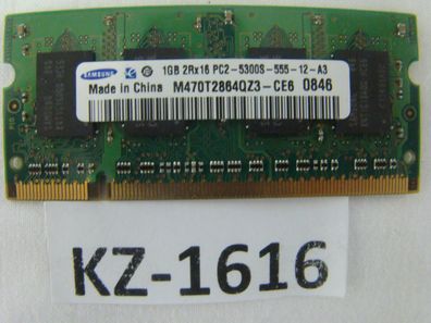 Samsung M470T2864QZ3-CE6 1 GB PC2-5300S DDR2 SDRAM 667MHz #Kz-1616