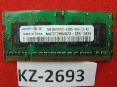 Samsung M470T2864QZ3-CE6 1 GB PC2-5300S DDR2 SDRAM 667MHz #Kz-2693