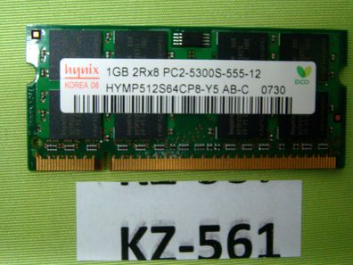 Hynix HYMP512S64CP8-Y5 AB-C'1 GB DDR2 RAM 2Rx8 PC2-5300S DDR2-667 ' #KZ-561