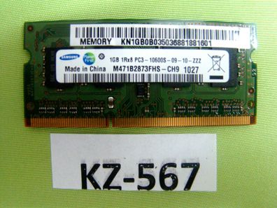 Samsung M471B2873FHS-CH9 1GB DDR3 SO-DIMM PC3-10600 1333MHz #Kz-567