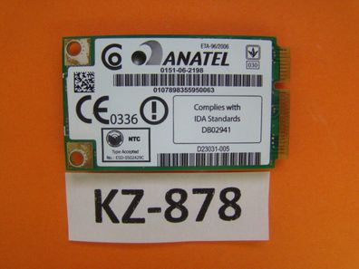 WiFi Modul Intel PRO/ Wireless ANATEL WM3945ABG, D23031-005, WLAN Minicard#kz-878