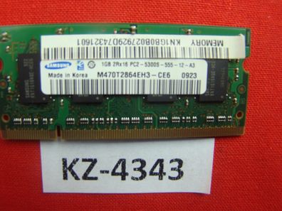1GB Samsung DDR2-667 RAM PC2-5300S 2Rx16 SO-DIMM M470T2864EH3-CE6 Lenovo 40Y8403