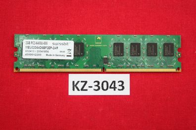 Swissbit MEU02G64D6BF2EP-2AR 2 GB DDR2-RAM PC2-6400U non-ECC 800Mhz #KZ-3043