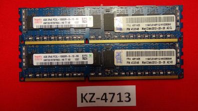 Hynix DDR3-RAM 2x 4GB = 8GB PC3L-10600R ECC 2R HMT351R7BFR8A-H9