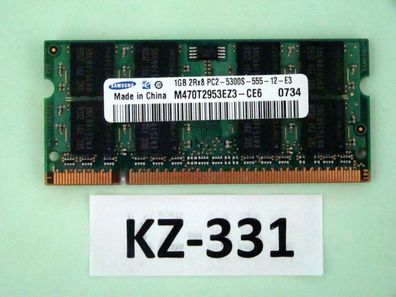 Samsung M470T2953EZ3-CE6 1 GB DDR2 Ram PC2-5300S DDR2-667 #KZ-331