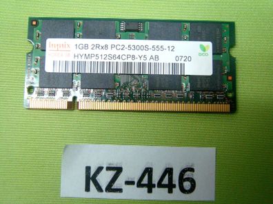 Hynix HYMP512S64CP8-Y5 AB-C'1 GB DDR2 RAM 2Rx8 PC2-5300S DDR2-667 ' #KZ-446