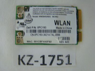 Dell PP22L Wlan Adapter Platine Board #KZ-1751