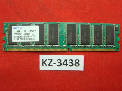 Samsung M368L6523CUS-CCC 512MB, PC3200, DDR1,400Mhz,184pin #KZ-3438