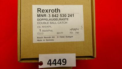 Bosch Rexroth 3842530241. Doppelkugelraste, N10 KPL