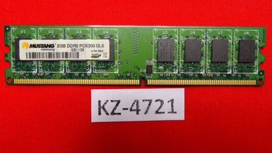 2x 2GB Arbeitsspeicher / RAM Mustang 2GB 5300U 667 Mhz DDR2