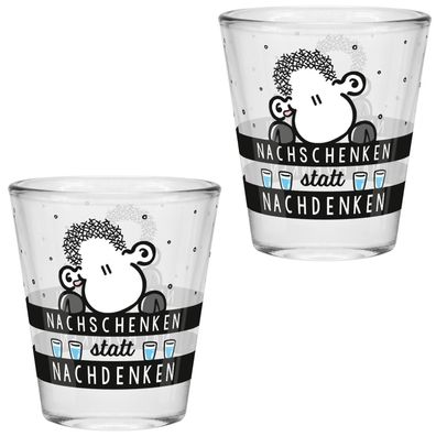 Sheepworld Schnapsglas "Nachschenken" Neuware