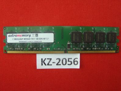 1 x 1GB extreMEmory DDR2 RAM 667MHz PC2-5300U CL5 667D50-E1-Th-R #KZ-2056