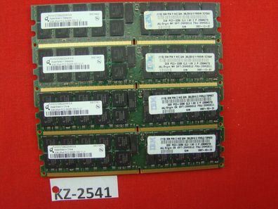 8GB 4x2GB Server RAM Infineon HYS72T256220HR-5-A PC2-3200 400 ECC #KZ-2541