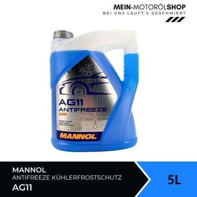 Mannol Antifreeze Kühlerfrostschutz AG11 (-40 °C) Longterm 5 Liter