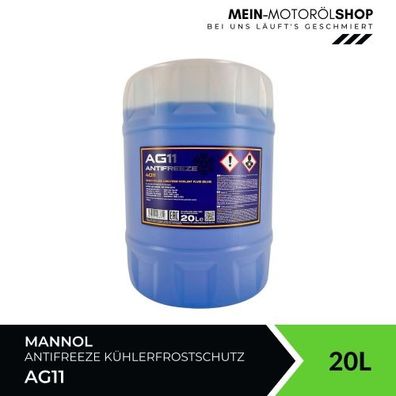 Mannol Antifreeze Kühlerfrostschutz AG11 (-40 °C) Longterm 20 Liter