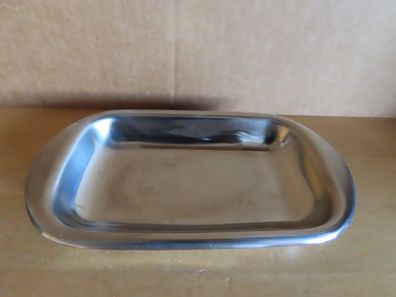 kleine Schale rechteckig silberfarben ca. 2 cm hoch Braun & Kemmler