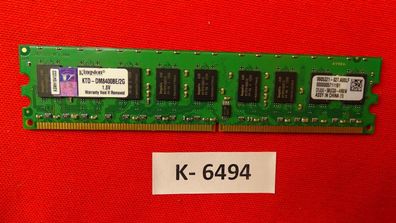 Kingston 2GB DDR2 800MHz PC2-6400 PC Speicher RAM KTD-DM8400BE/2G