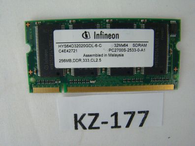 256MB RAM HYS64D32020GDL-6-C Amilo A1630 Notebook 10073247-43934 #KZ-177