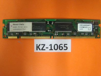 Mosel-Vitelic 64MB PC100 0014 V43648S04VCTG-7 #Kz-1065