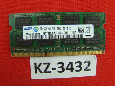 2GB Samsung DDR3 1333 Mhz M471B5673FH0-CH9 204pin SODIMM PC3-10600S #KZ-3432
