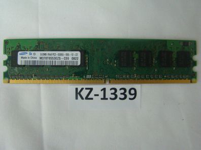 512 MB DDR2-RAM 1Rx8 PC2-5300U 'Samsung M378T6553EZS-CE6' #KZ-1339