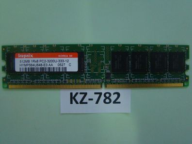 Hynix 512MB DDR2 DIMM Arbeitsspeicher RAM PC2-3200U HYMP564U648-E3 #KZ-782